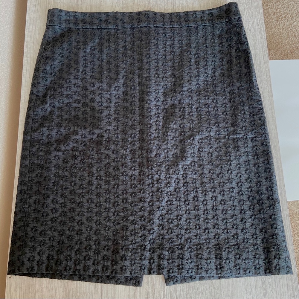 J.Crew Eyelet Floral Pencil Skirt